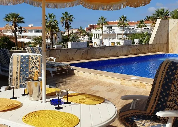 Sunny House With Private Pool And Sea View Costa Adeje (Tenerife)