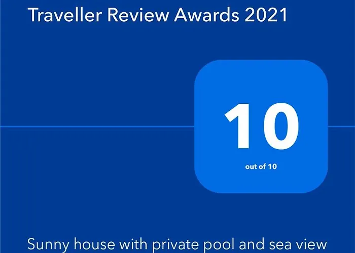 Sunny House With Private Pool And Sea View